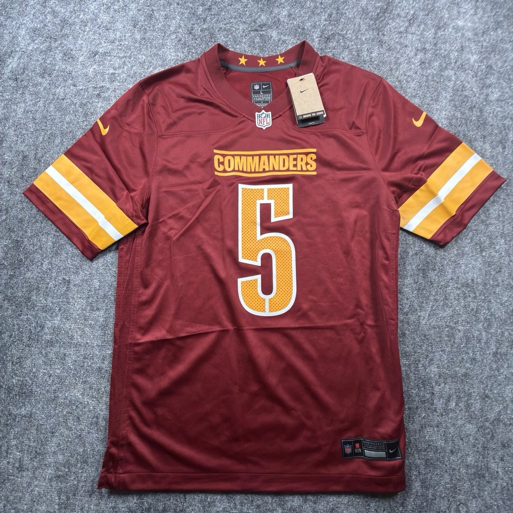 Nike Jayden Daniels Washington Commanders Jersey Men's L Burgundy #5 NWT NFL